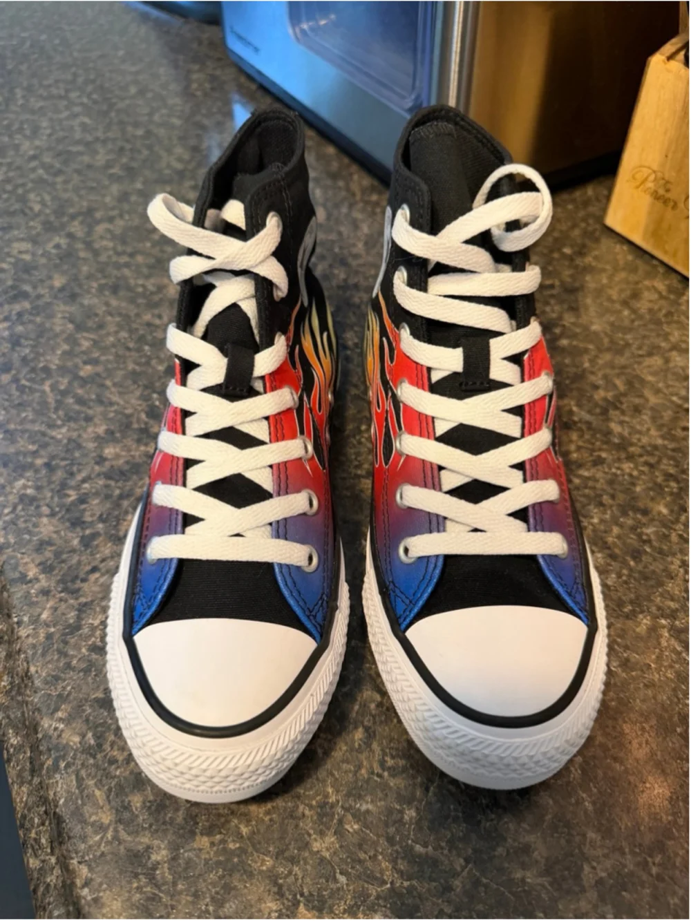 New Converse Chuck Taylor All Star Cars Flames Sneakers